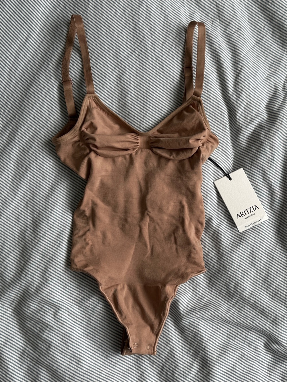 Aritzia Tan Shape wear Seamless Body Suit